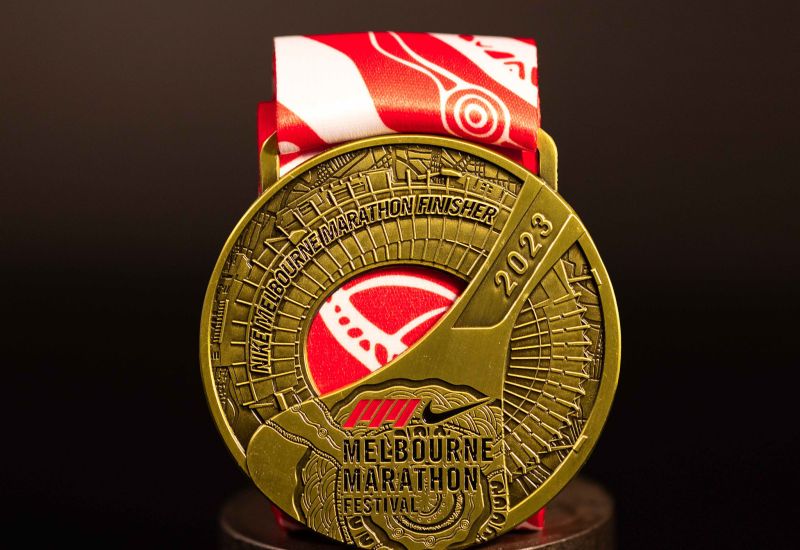 Melbourne Marathon custom sports medals