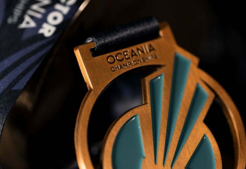 Badminton Oceania custom sports medals
