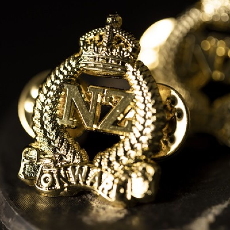 New Zealand defence force collar pairs (government uniform insignia)