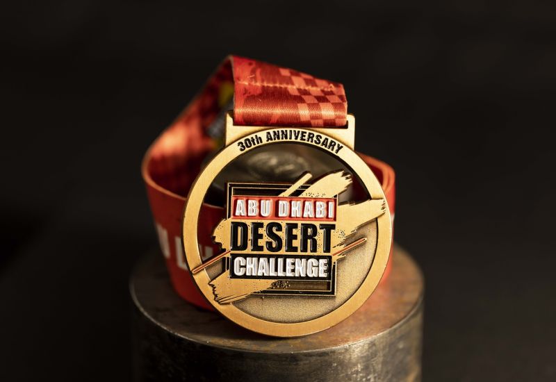 Abu Dhabi Desert Challenge custom sports medals