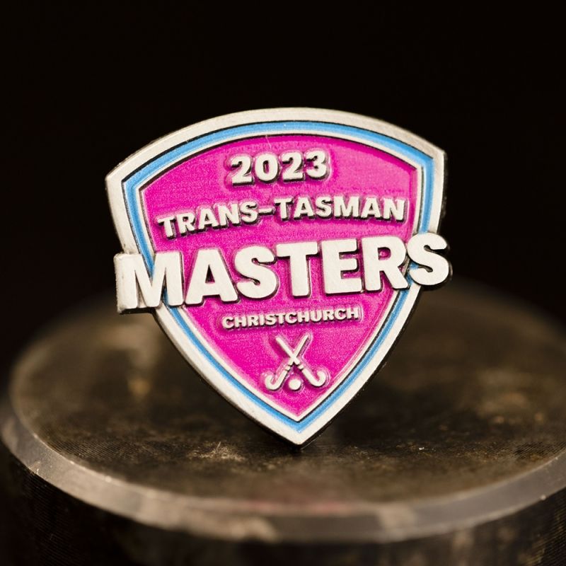Trans-Tasman Masters custom lapel pins