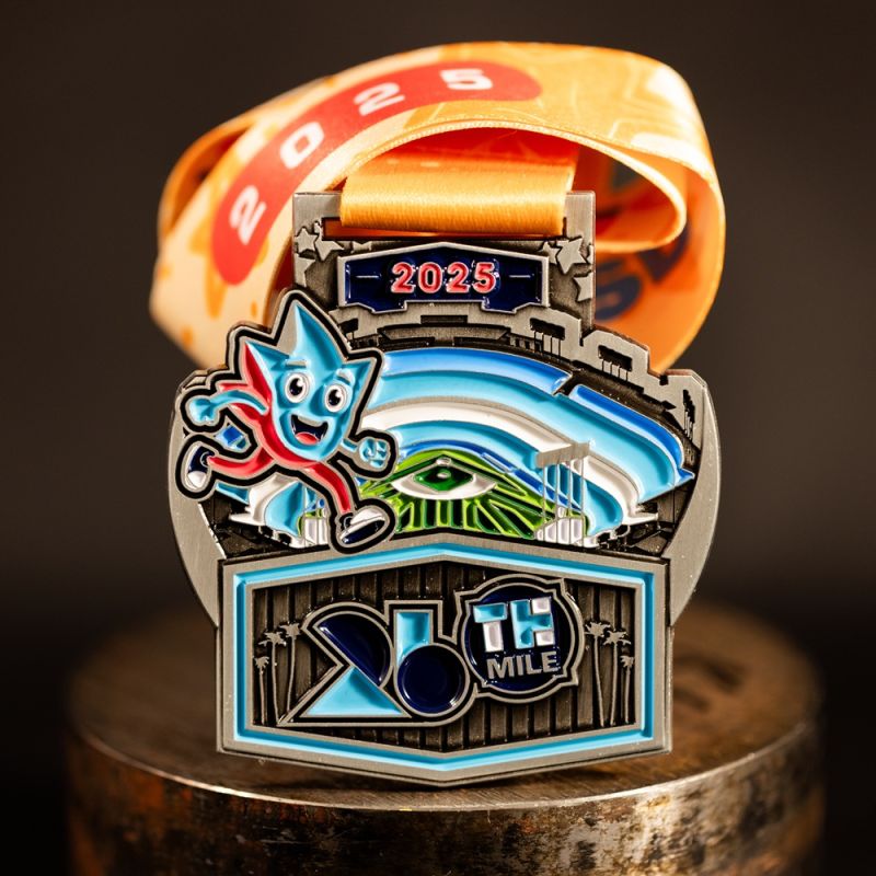 Surf Life Saving Australia Medal. This medal has a bright gold base.