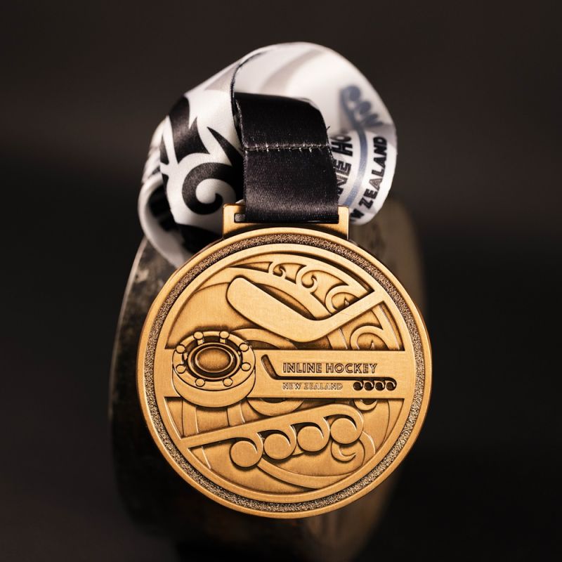 Custom Inline Hockey New Zealand Festival medal