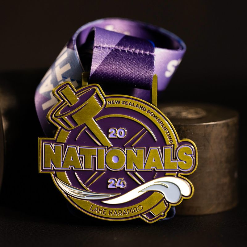 New Zealand Powerlifting Nationals custom medal