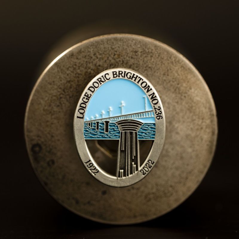 Lodge Doric Brighton custom lapel pins